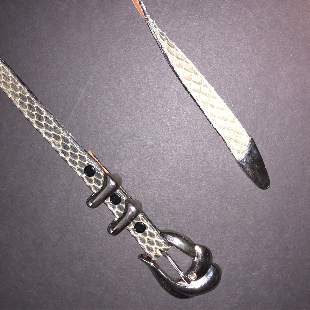 Vintage Apple ACC of NY snakeskin belt